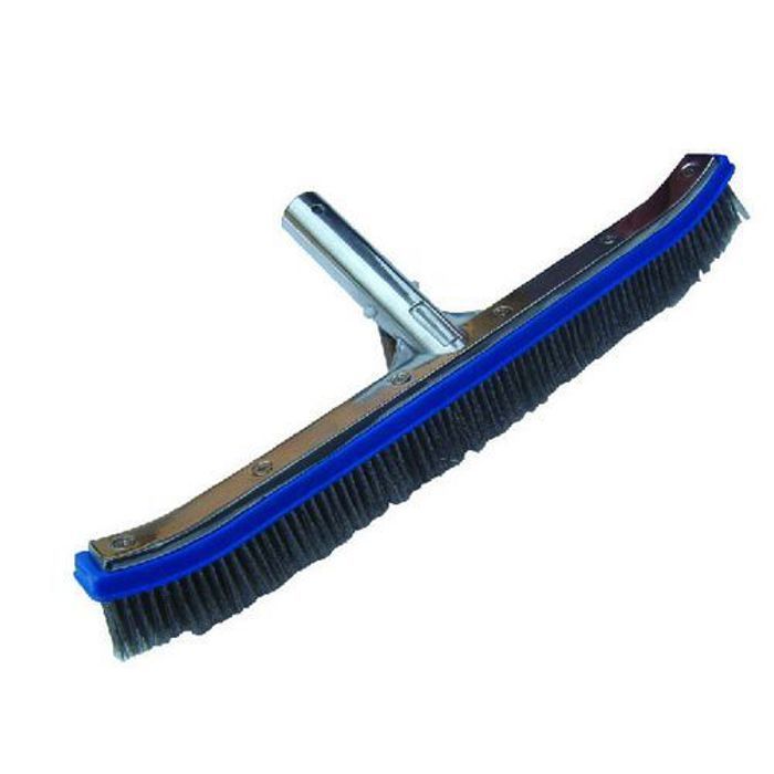 Brosse anti-algues 45cm avec poils INOX pour piscine