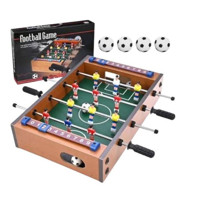 Jeux Jouet baby-foot table de football en bois jeu de société pour enfants