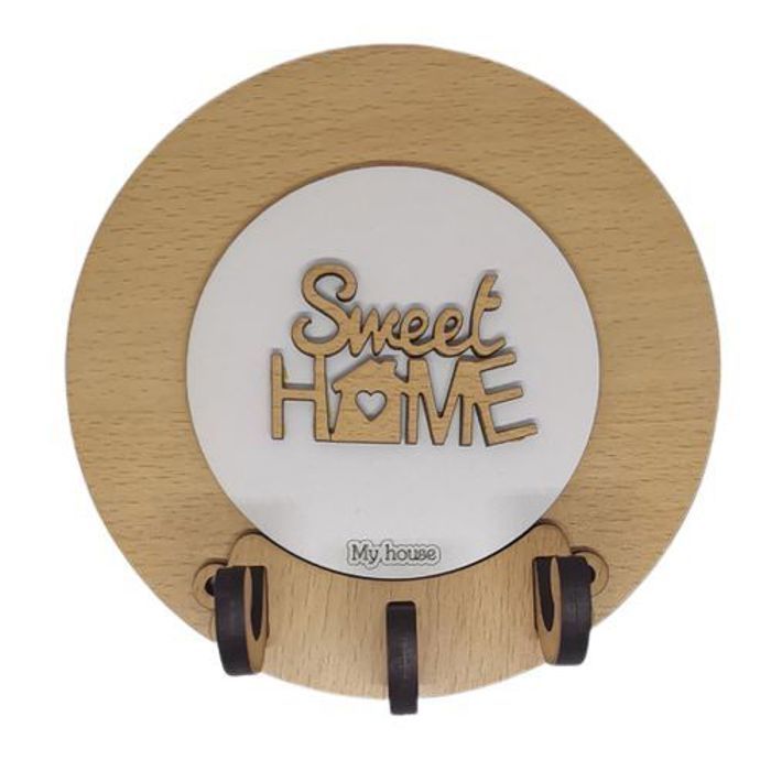 Sweet Home Mural Porte Clé En Bois Décoration Maison