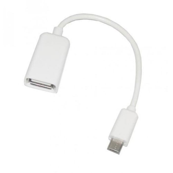 Cable Otg Usb Femelle Adaptateur Pour Android Smartphones Blanc