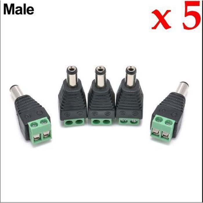 Dc Pack De 5 Pcs Connecteur De Prise D'Alimentation