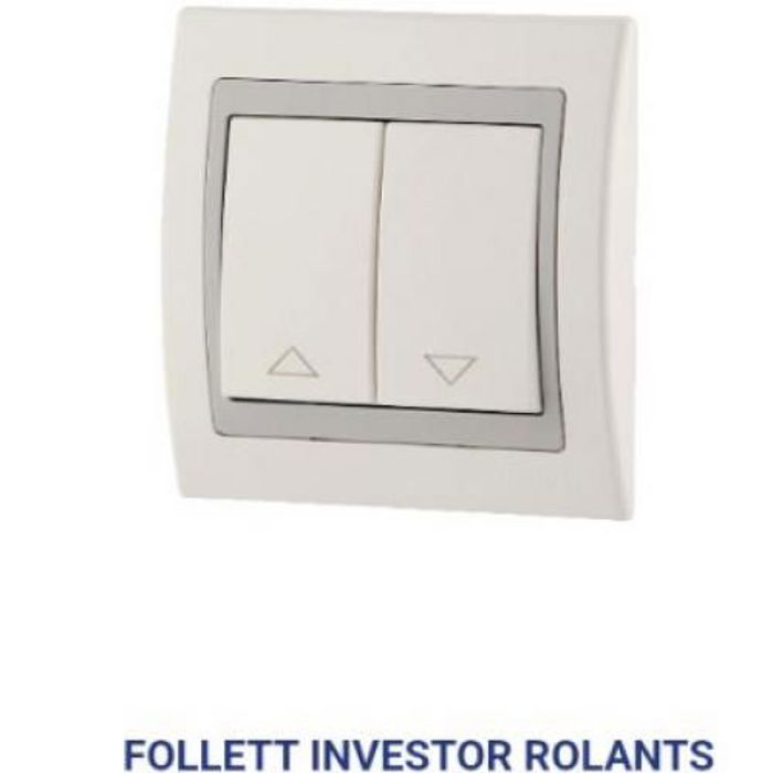 Injelec Interrupteur Inverseur Rideau Mural Encastrable ; Interrupteur Électrique Jade