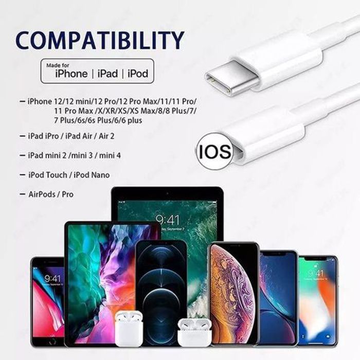 Câble Iphone Type-C Pour Iphone 6 6S 7 8 Plus X Xr Xs 11 Pro Max