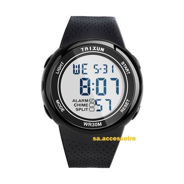 Taixun Montre Homme Sport Taixun Résistant À L'Eau Avec Alarme