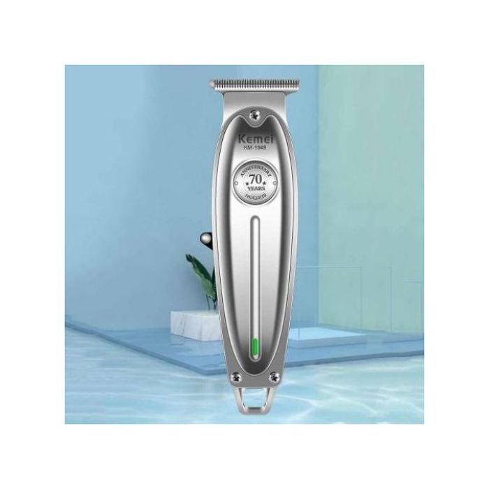 Tondeuse en métal à cheveux 0 mm professionnel rechargeable KM-1949