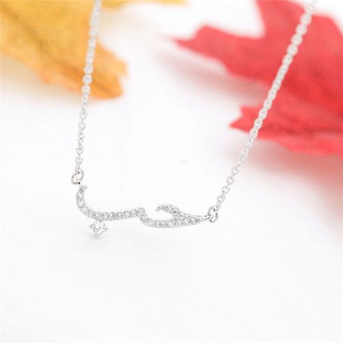 Collier Love en acier inoxydable - Argenté