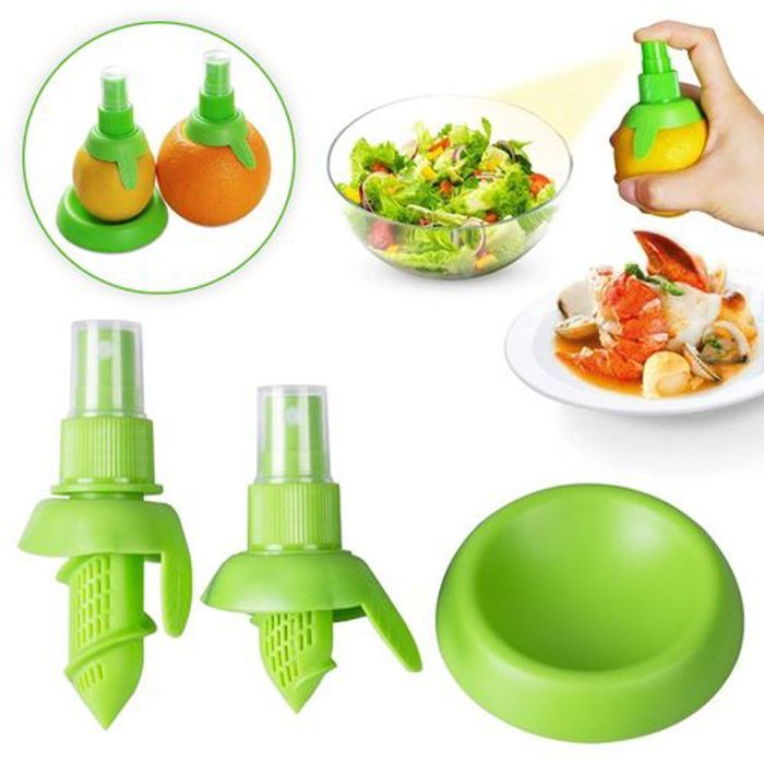 Pulvérisateur de jus d'agrumes, Spray presse-agrumes - 2 Sprays + Base support
