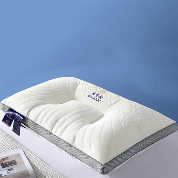 Oreiller cervical ergonomique - Santé - Mousse à mémoire - Soutien optimal - Confort durable - Blanc