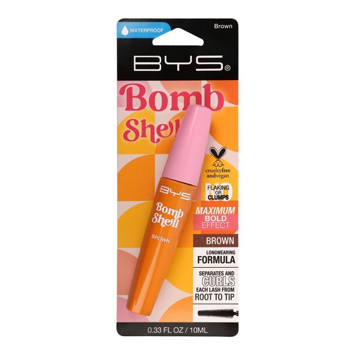 Mascara - BYS - Bomb Shell - Waterproof - Brun - Volume et définition