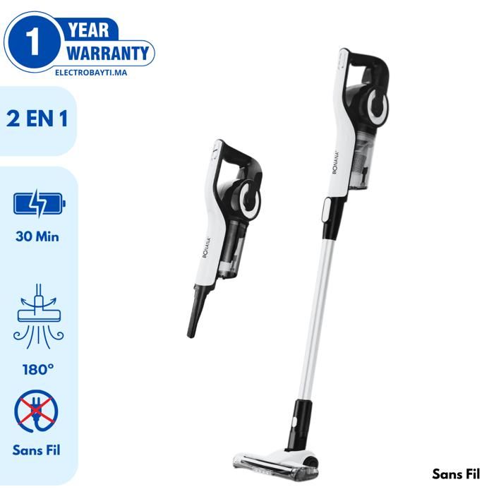Aspirateur balai 2 en 1 - BONANA - AT-5067 - Haute performance - Autonomie 30 min - Design ergonomique