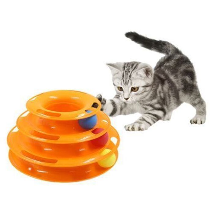 Jouet à trois niveaux pour animal de compagnie