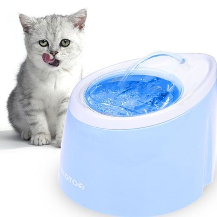 Fontaine d'eau pour animaux de compagnie chien et chat; distributeur à eau automatique