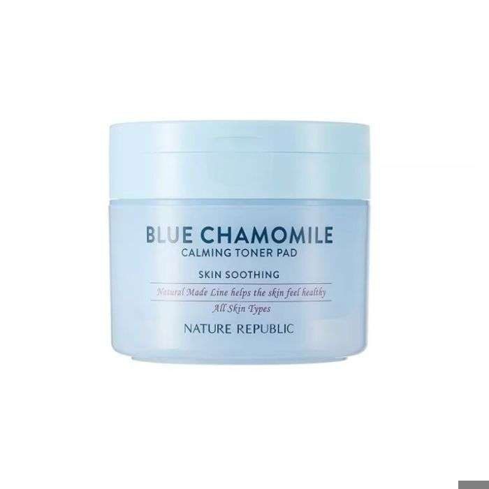 NATURE REPUBLIC - BLUE CHAMOMILE CALMING TONER PAD 50 PADS