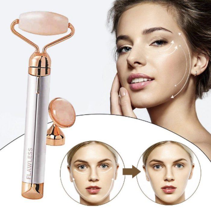 FLAWLESS - ROULEAU ET MASSEUR SOIN DU VISAGE VIBRANT AUX CONTOURS IMPECCABLES