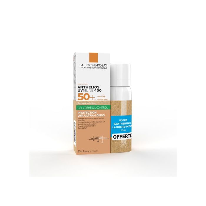LA ROCHE POSAY - ANTHELIOS UVMUNE 400 GEL CREME 50ML+EAU THERMALE 50ML