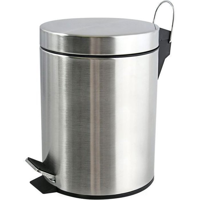 Poubelle à pédale en inox (3 litres)