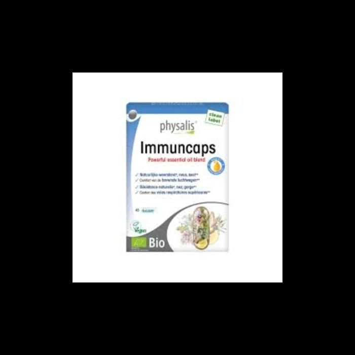 Complément alimentaire - PHYSALIS - IMMUNCAPS - 45 comprimés - Vegan - Renforce le système immunitaire