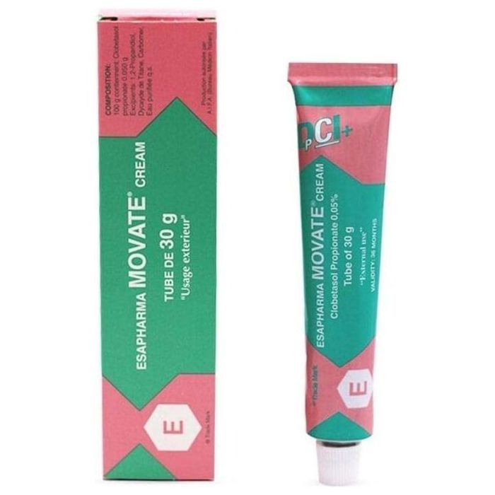 Crème éclaircissante - Movate - 30 g - Hydratation intense - Soin complet - Résultats visibles