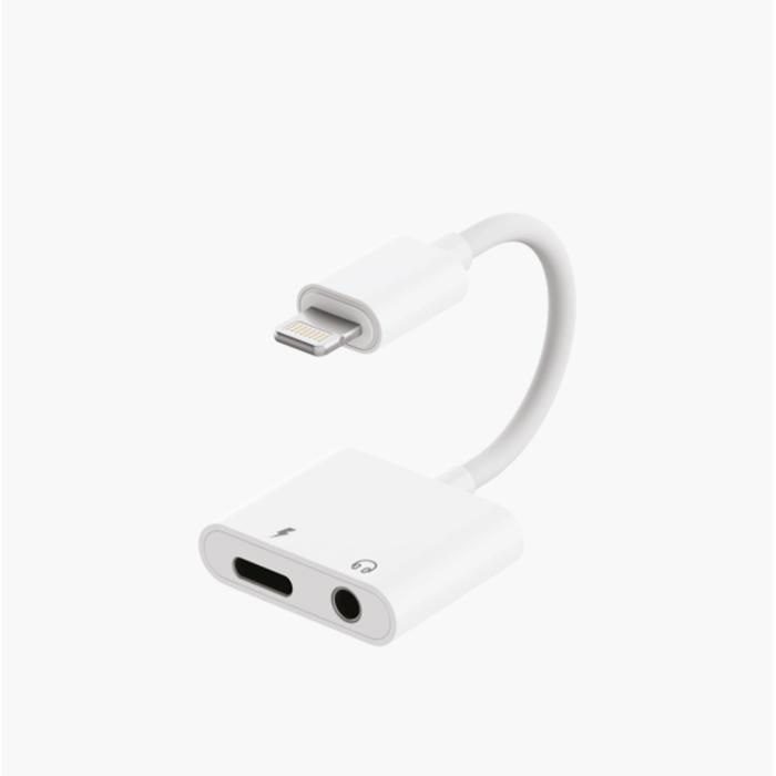 Adaptateur REVOOX Lightning vers Jack 3,5 mm + Lightning RA-L02