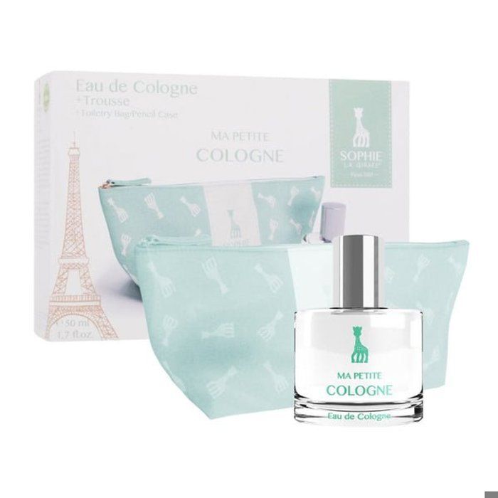 Eau de Cologne - SOPHIE LA GIRAFE - 50ml - Hypoallergénique - Trousse incluse - Pour bébés 0m+