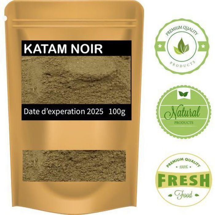 HENNÉ KATAM 100% NATUREL Colorant capillaire végétal Katam NOIR