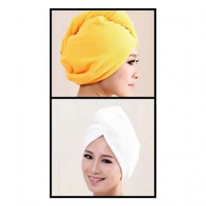 Pack 2 Serviettes microfibre de Bain pour cheveux - couleur aleatoir