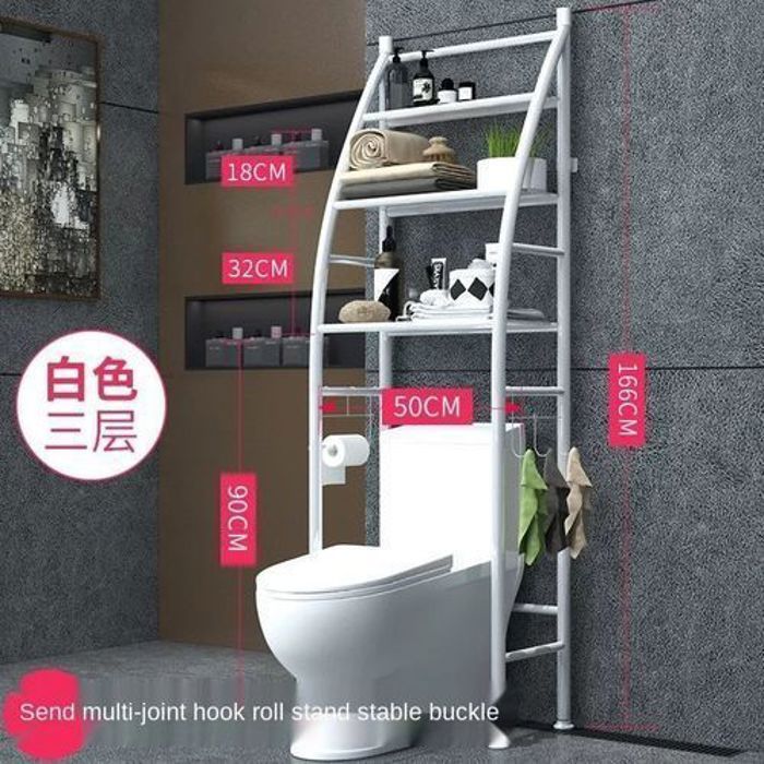 Étagère de salle de bains support de douche panier de rangement