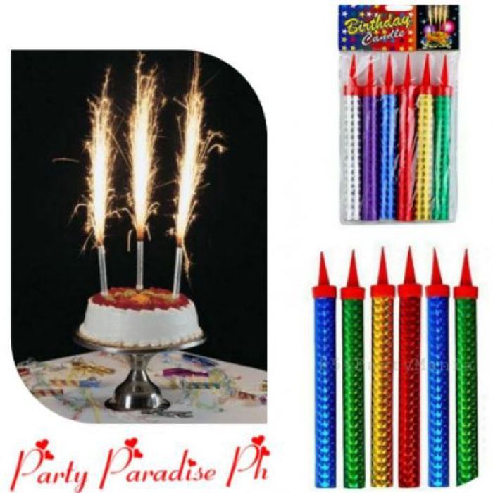 Bougie Étincelante Fontaine Bougie Anniversaire Bougie 1pack (6pcs)