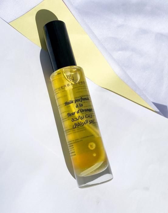 Huile Sèche - HERBANORD - Fleur d'Oranger - 50ML - Non Gras - Pour Tous Types de Peau