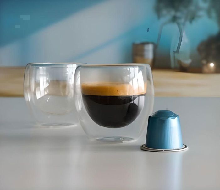 Tasse à Café Double Paroi  80 ml - Résistante aux Chocs - Design Élégant