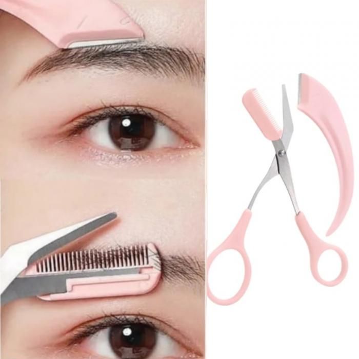 2 Outil de Coupe des Sourcils, Ciseaux de Précision Professionnels