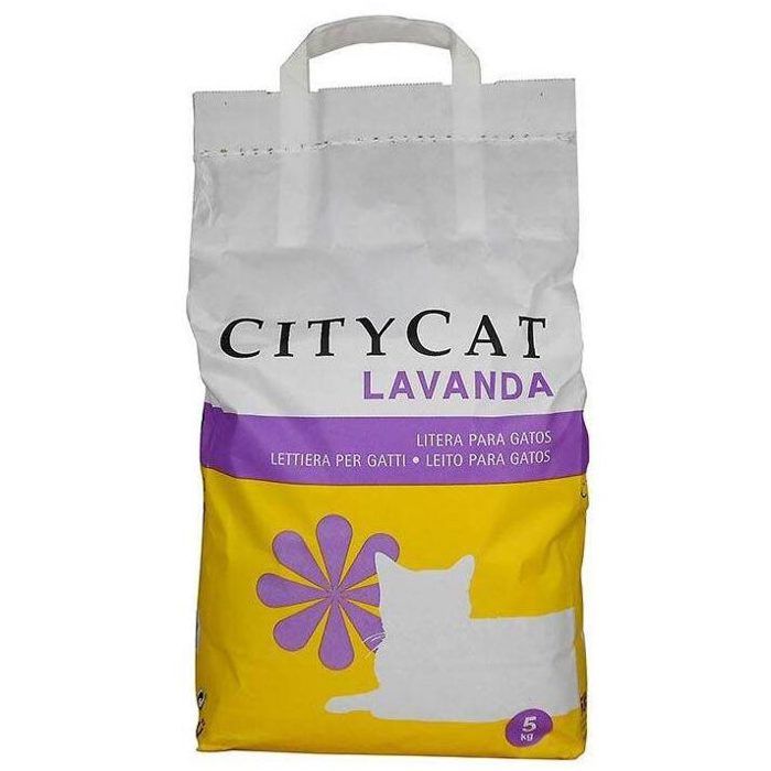 Litière parfumée pour chat - CITYCAT - Clumping - 5kg - Minérale - 100% naturelle