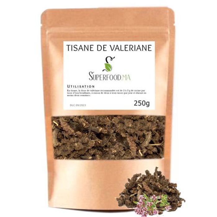 VALERIANE - CONTRACTURES MUSCULAIRES, ANXIETE, NERVOSITE, TROUBLES DU SOMMEIL 250g