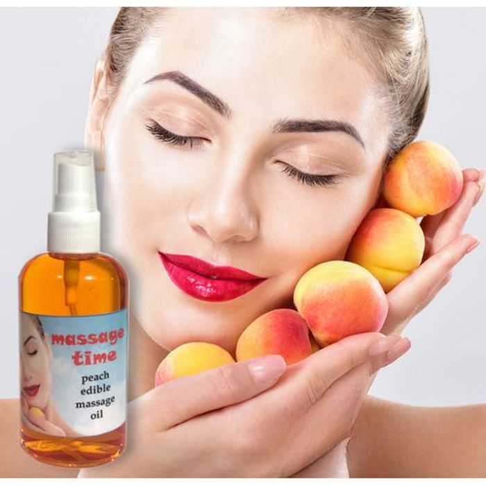 SOLTANIA Huile de massage au goût de pêche Naturel et sans conservateurs 60ml