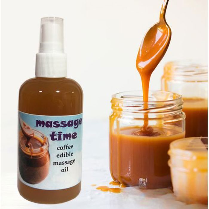 SOLTANIA Huile de massage au goût de caramel Naturel et sans conservateurs  60ml