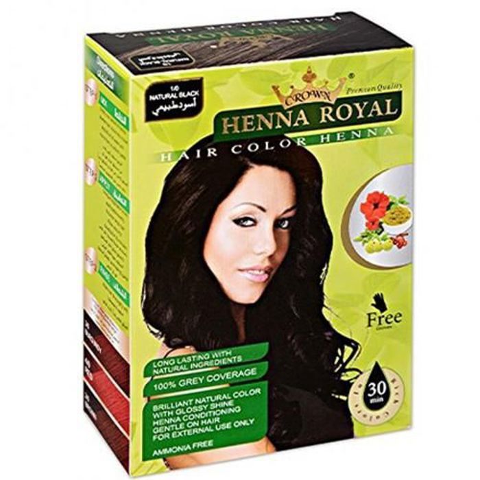 HENNA ROYAL NOIR – COURONNE – NOUVEAUTÉ – GANTS CADEAU