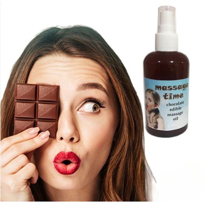 SOLTANIA Huile de massage au goût de chocolat Naturel et sans conservateurs 60ML