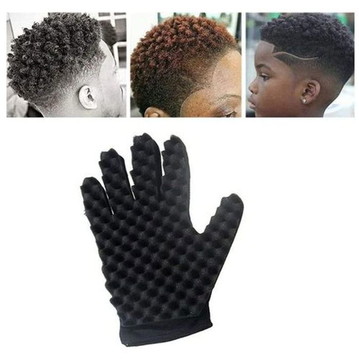 Gants pour Boucles  afro cheveux  Outil magique de coiffure pour boucles Afro DIY Fashion Curls Coil