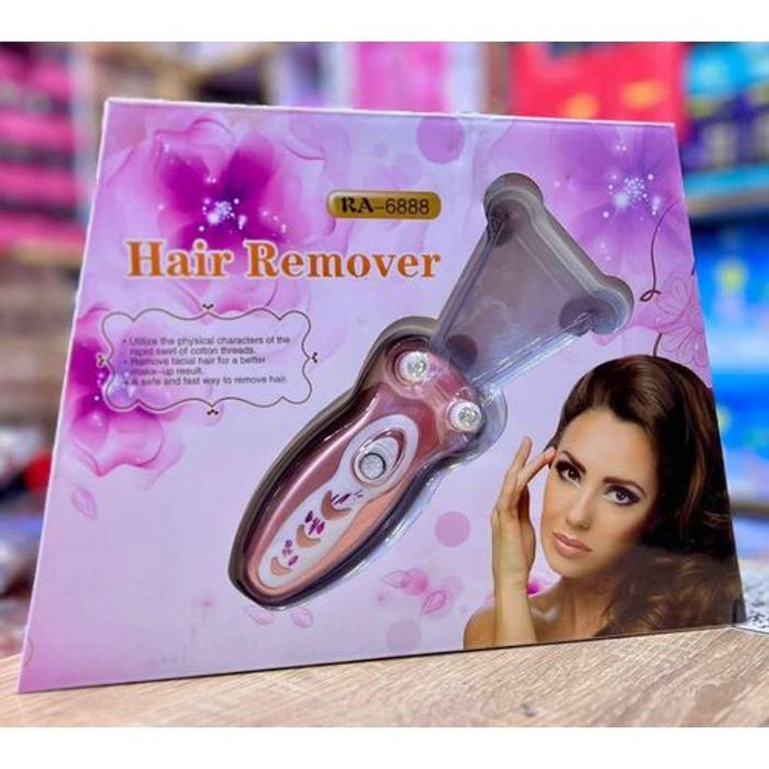 Épilateur électrique à fil de coton pour femme, épilateur à filetage avec poudre