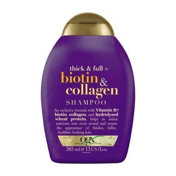Ogx Shampoo - Biotin & Collagen - 385 ml ORIGINAL sans sulfate
