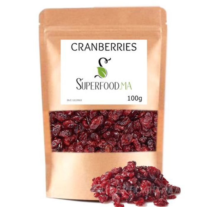 Cranberry Superaliment Antioxydant, vitamine C, infection urinaire, cystite 100g