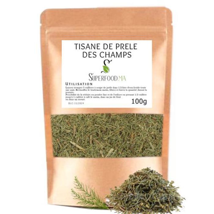 TISANE DE PRELE DES CHAMPS - PERTE DE POIDS, ARTICULATIONS, IMMUNITE, CALVITIE - 100g