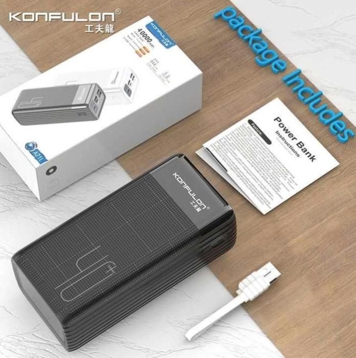 Power bank 40000 mAh Konfulon A21L - Couleur aléatoir