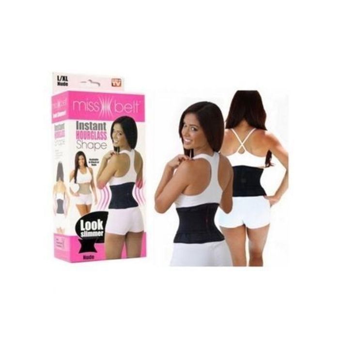 Ceinture de compression - AS SEEN ON TV - Miss Ceinture - Forme Sablier - Ajustable - Douceur