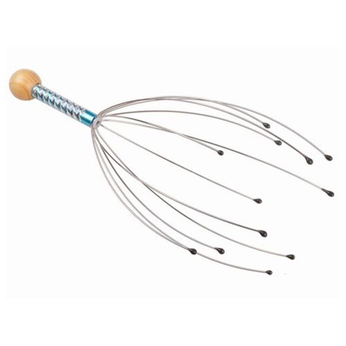 Masseur de tête - Relax Spa - Poulpe de massage - Acier inoxydable - Design mignon - Soulagement fatigue