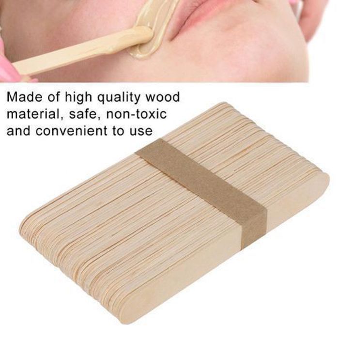 Spatule en bois - Non spécifié - 100 pcs - Sûr et non toxique - Pratique à utiliser - Conception large