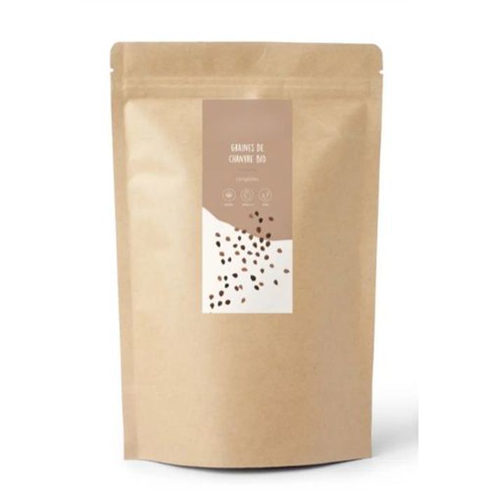 Graines de chanvre - SOLTANIA - BIO - 100% naturelles - Vegan - 150 g