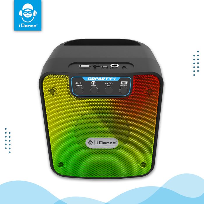 Enceinte Bluetooth - IDANCE - GOPARTY 1 - Autonomie 8h - Bluetooth 5.0 - Effet LED RVB