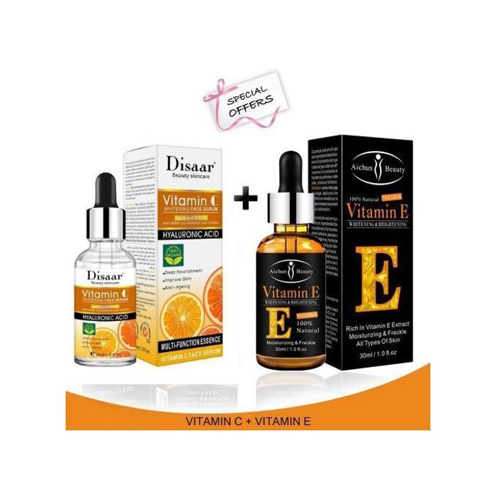 Sérum Visage - THE COOL BEAUTY SHOP - Disaar Ps> 2 - Vitamine C - Acide Hyaluronique - Anti-âge