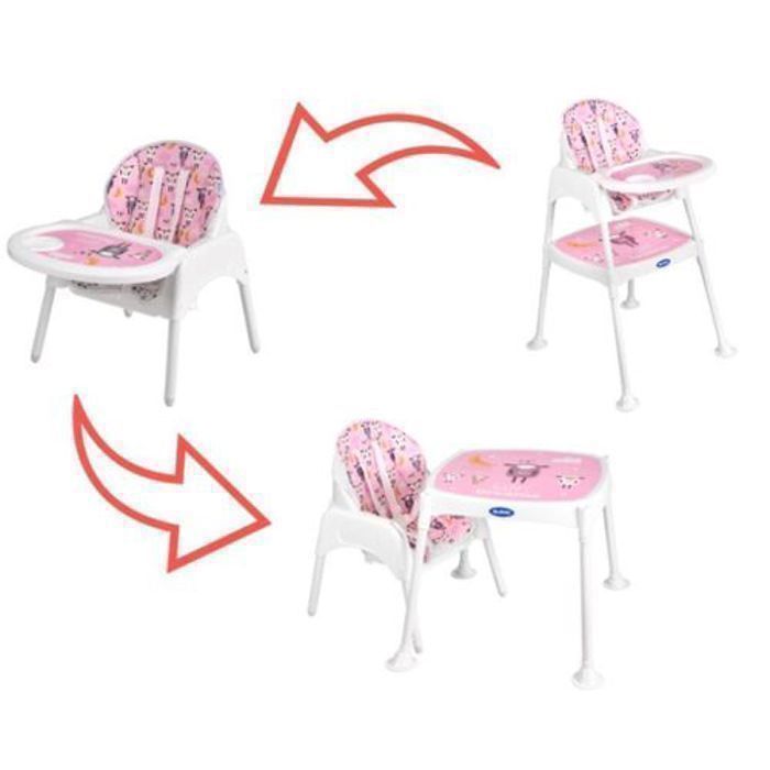 Chaise haute pour alimentation de bébé Chaise haute OEM fabriquée en Turquie 3 en 1